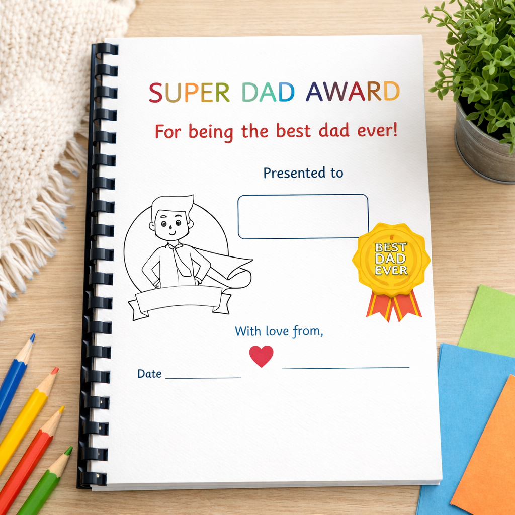 All about my dad 8 page book