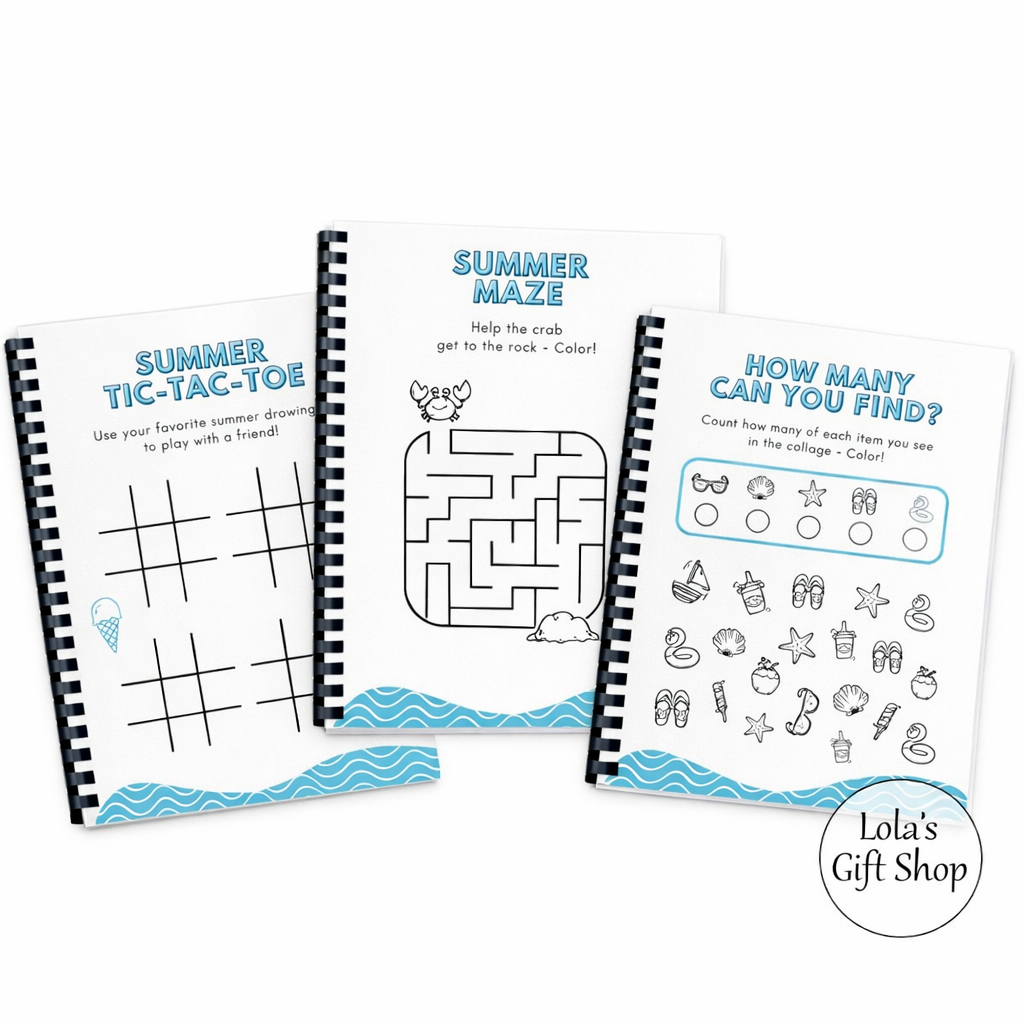 20 page summer activity book