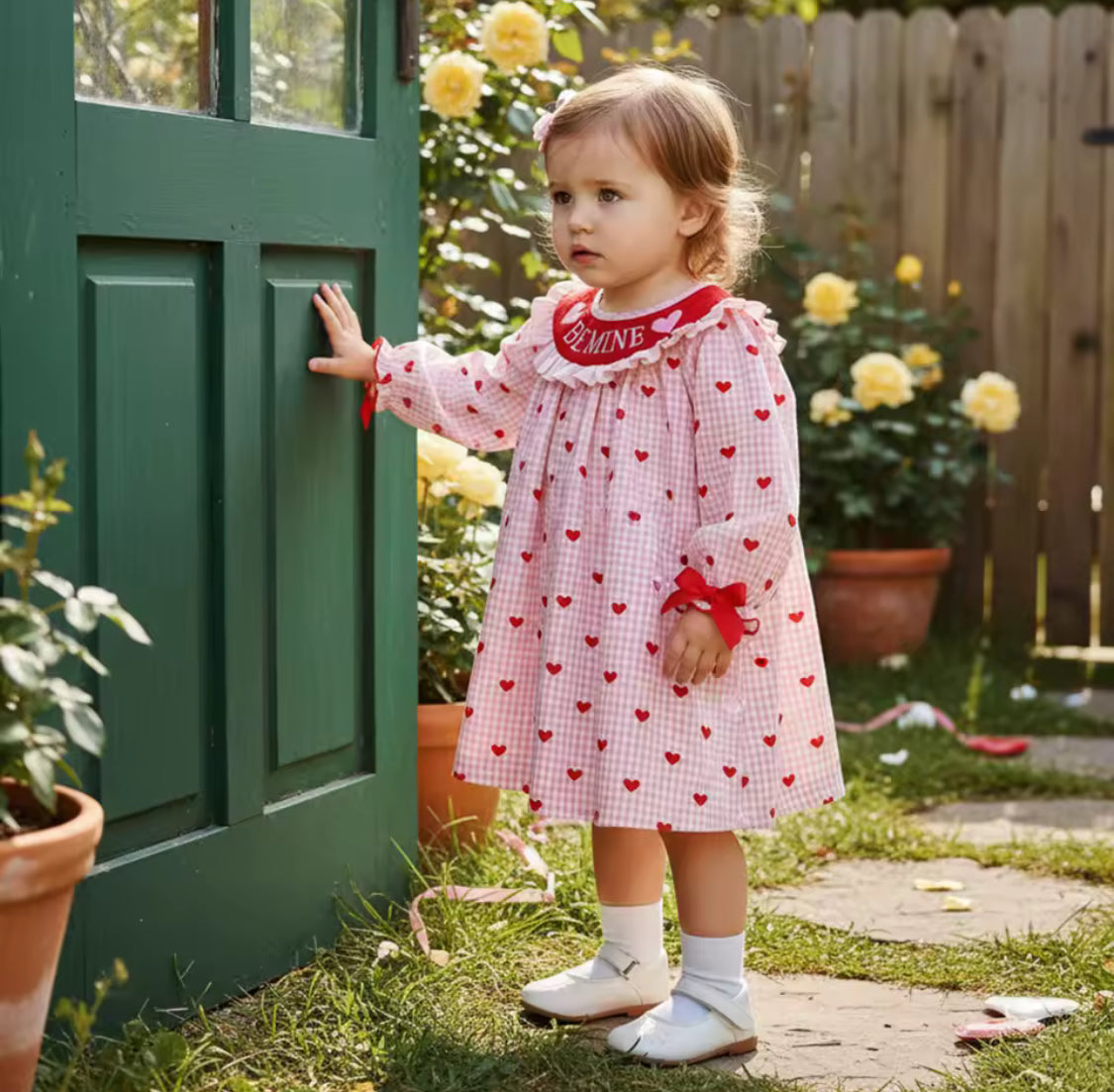 Valentine smock dress