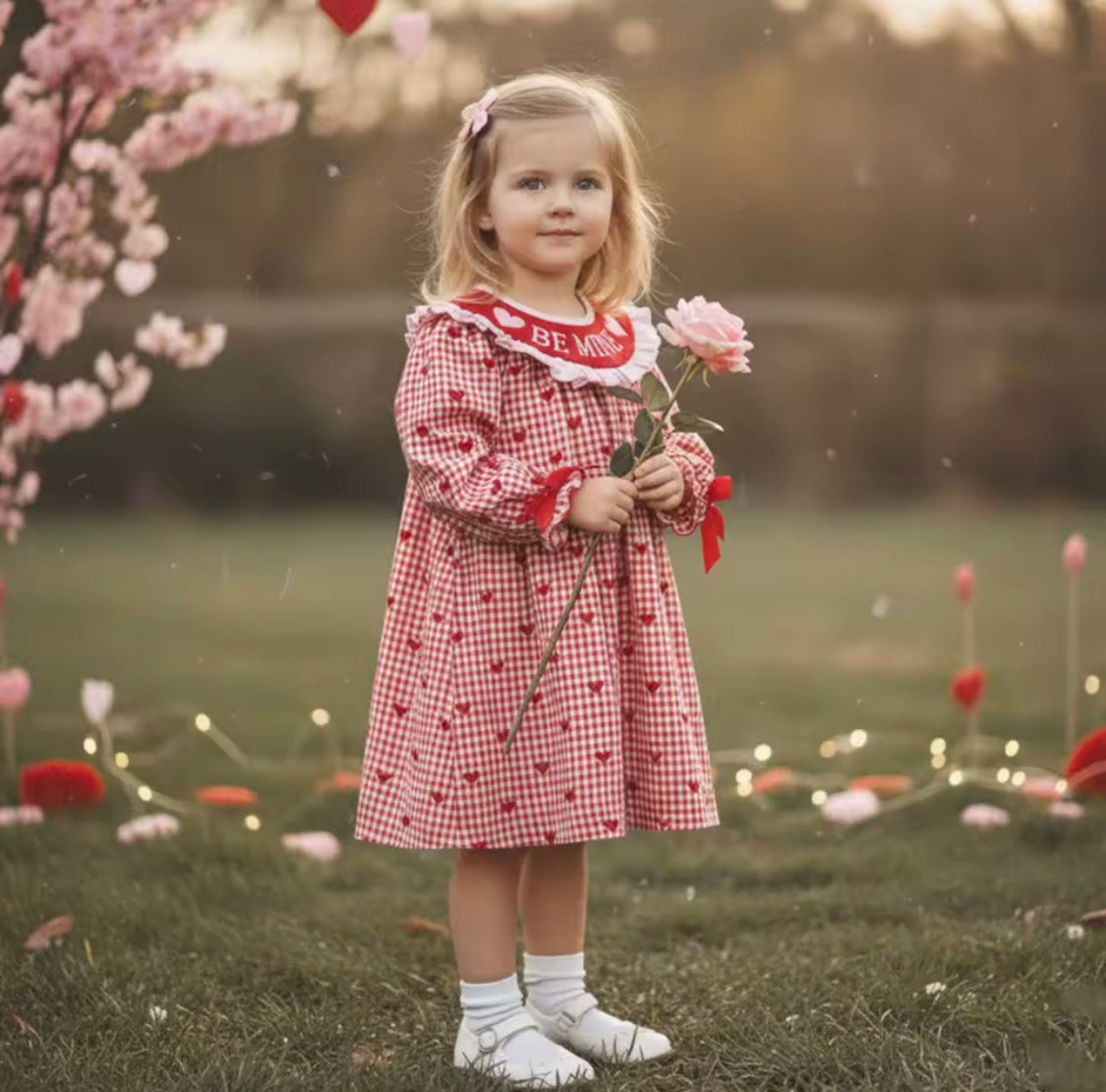 Valentine smock dress