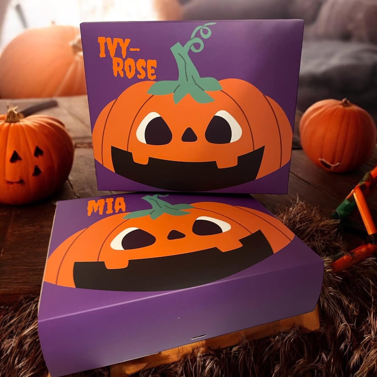Personalised Halloween Pumpkin Gift Box