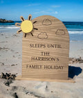 Holiday count down plaque - sun design