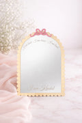 Laser cut affirmation mirror