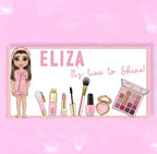 PINK MAKE UP DOLLY FAUX LEATHER MAKE UP MATS