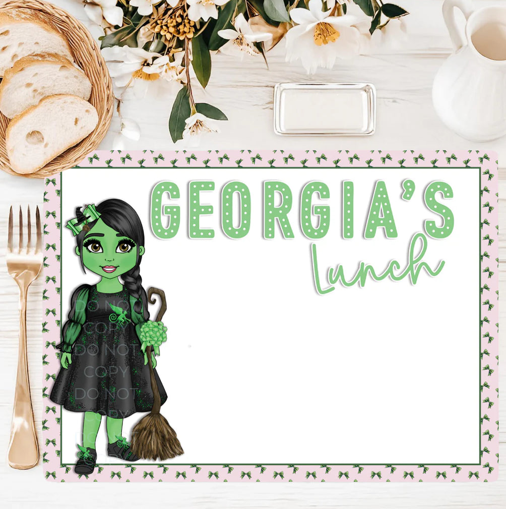 PINK WITCH FAUX LEATHER PLACEMATS