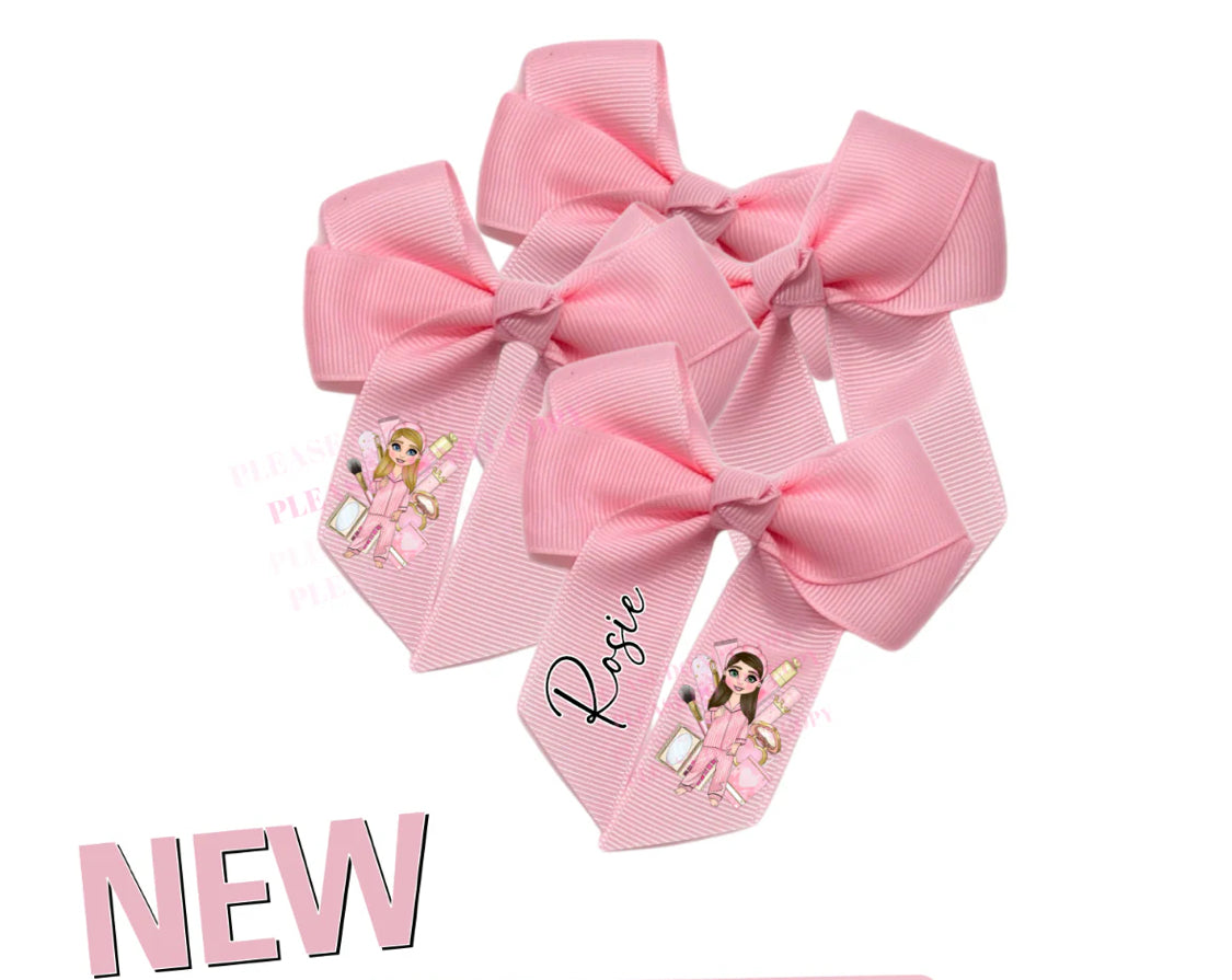 make up girl hair bows