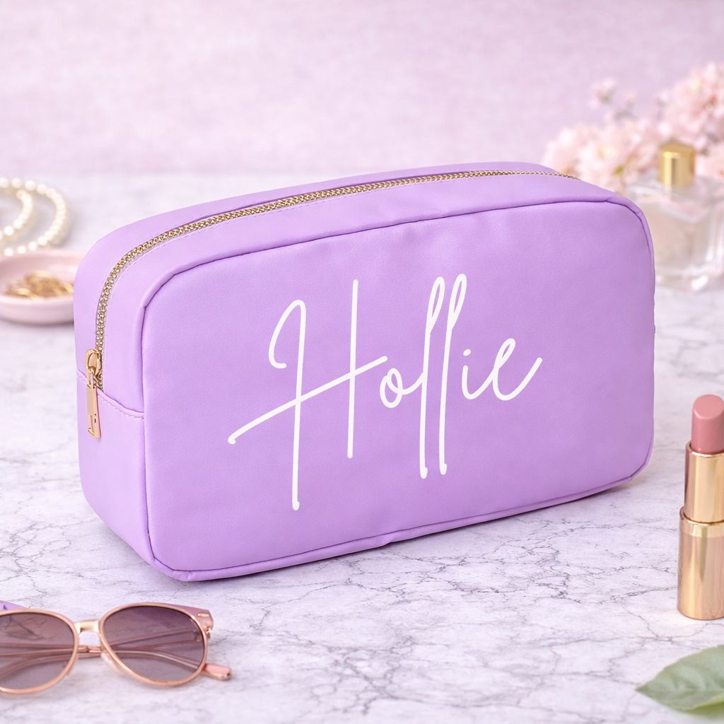 Personalised neon travel cases