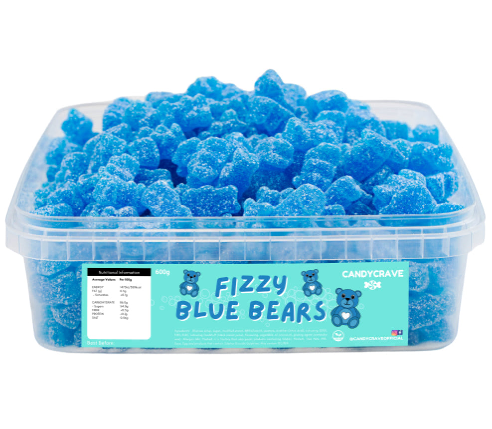 Candycrave Fizzy Blue Bears Tub 600g