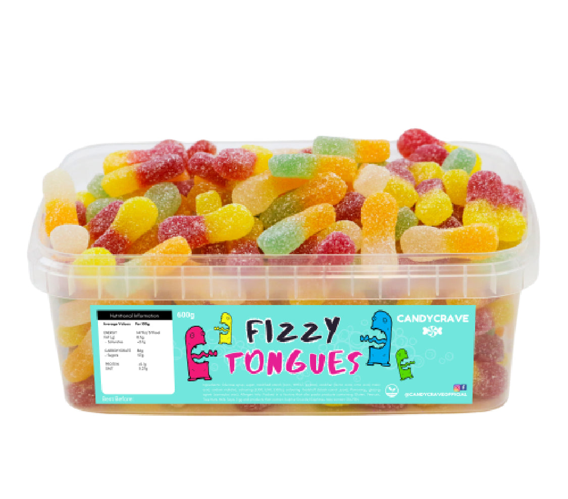 Candycrave Fizzy Tongues Tub 600g