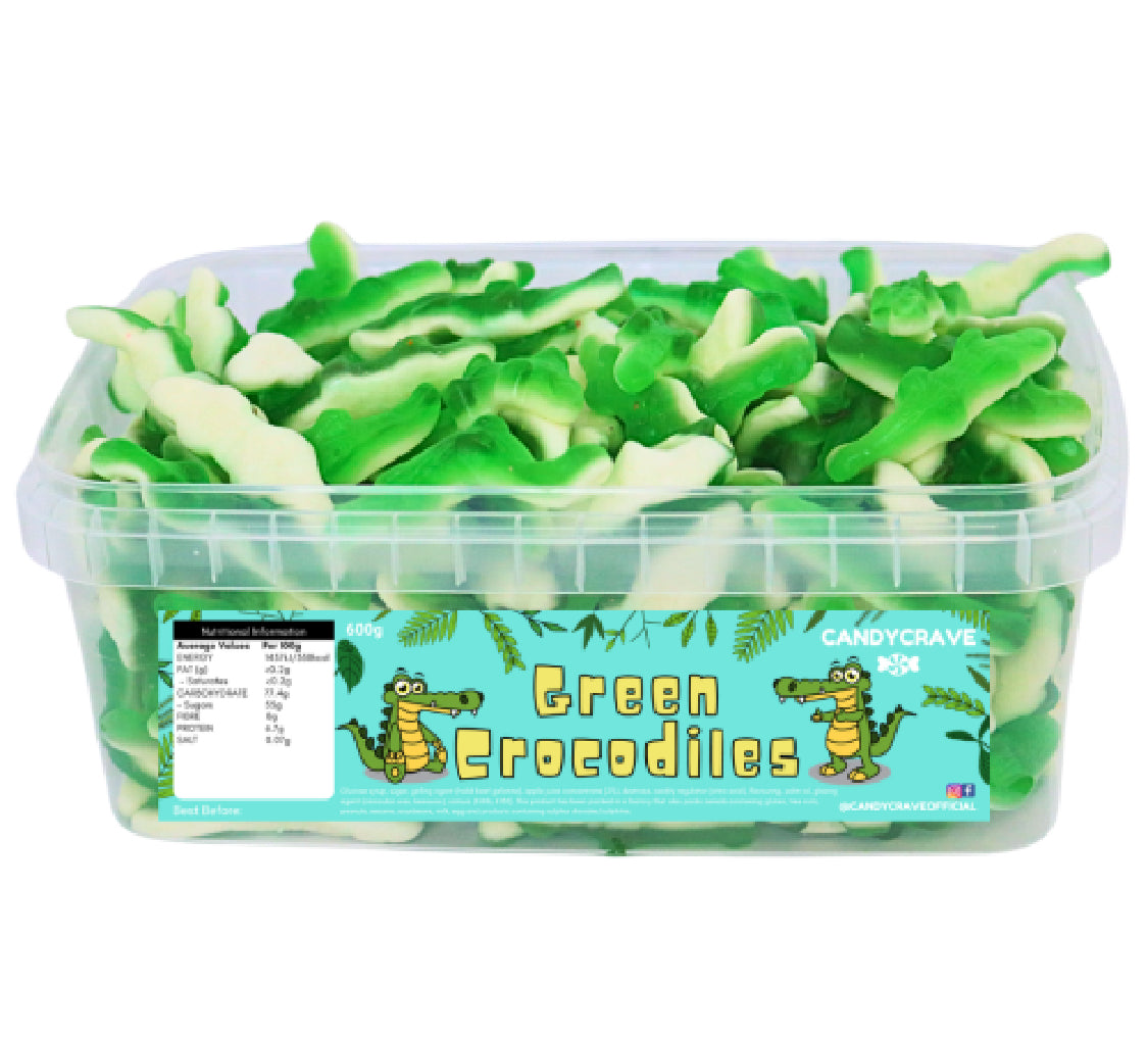 Candycrave Green Crocodiles Tub 600g