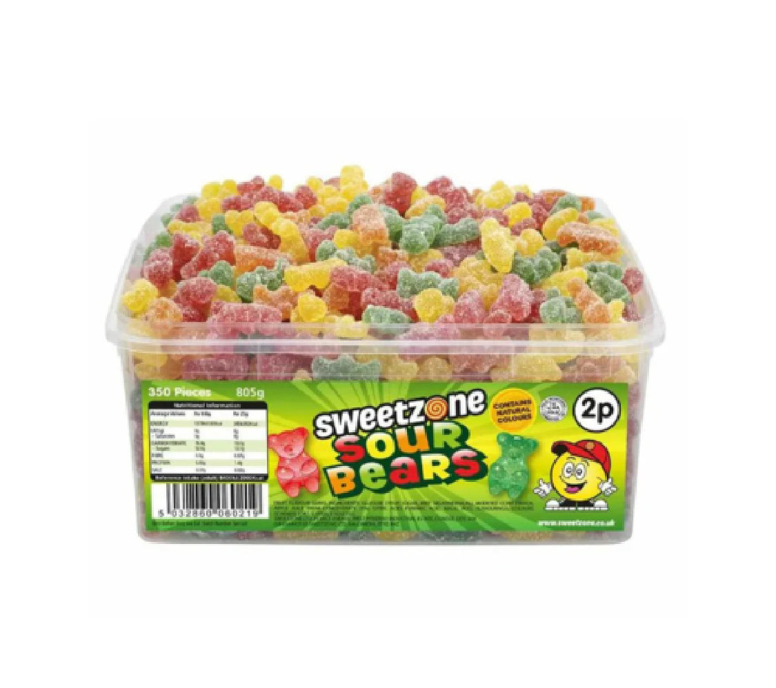 Sweetzone Sour Bears 805g Tub