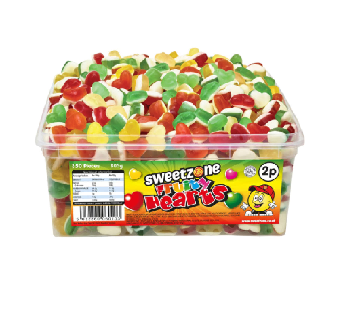 Sweetzone Fruit Hearts 805g Tub