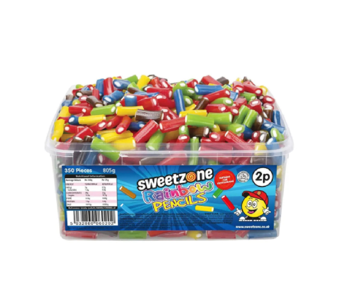 Sweetzone Rainbow Pencil 805g Tub