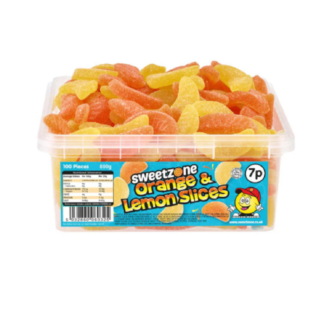 Sweetzone Orange & Lemon Slices 800g Tub