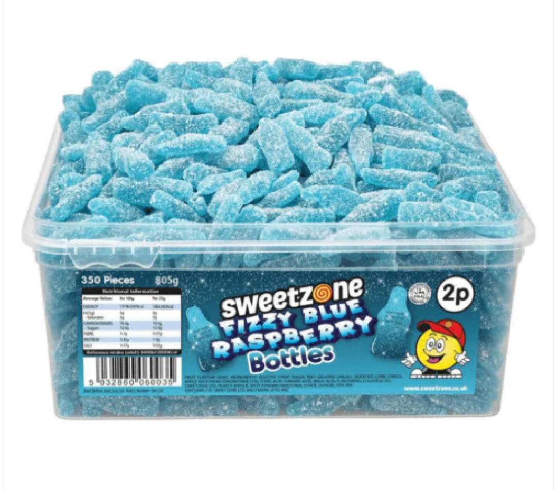 Sweetzone Tub Blue Raspberry Bottles 805g