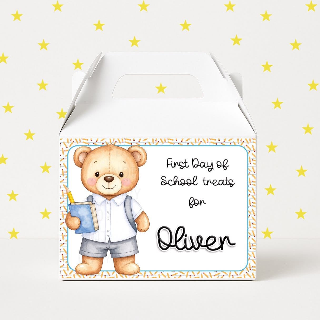 Personalised school treat boxes