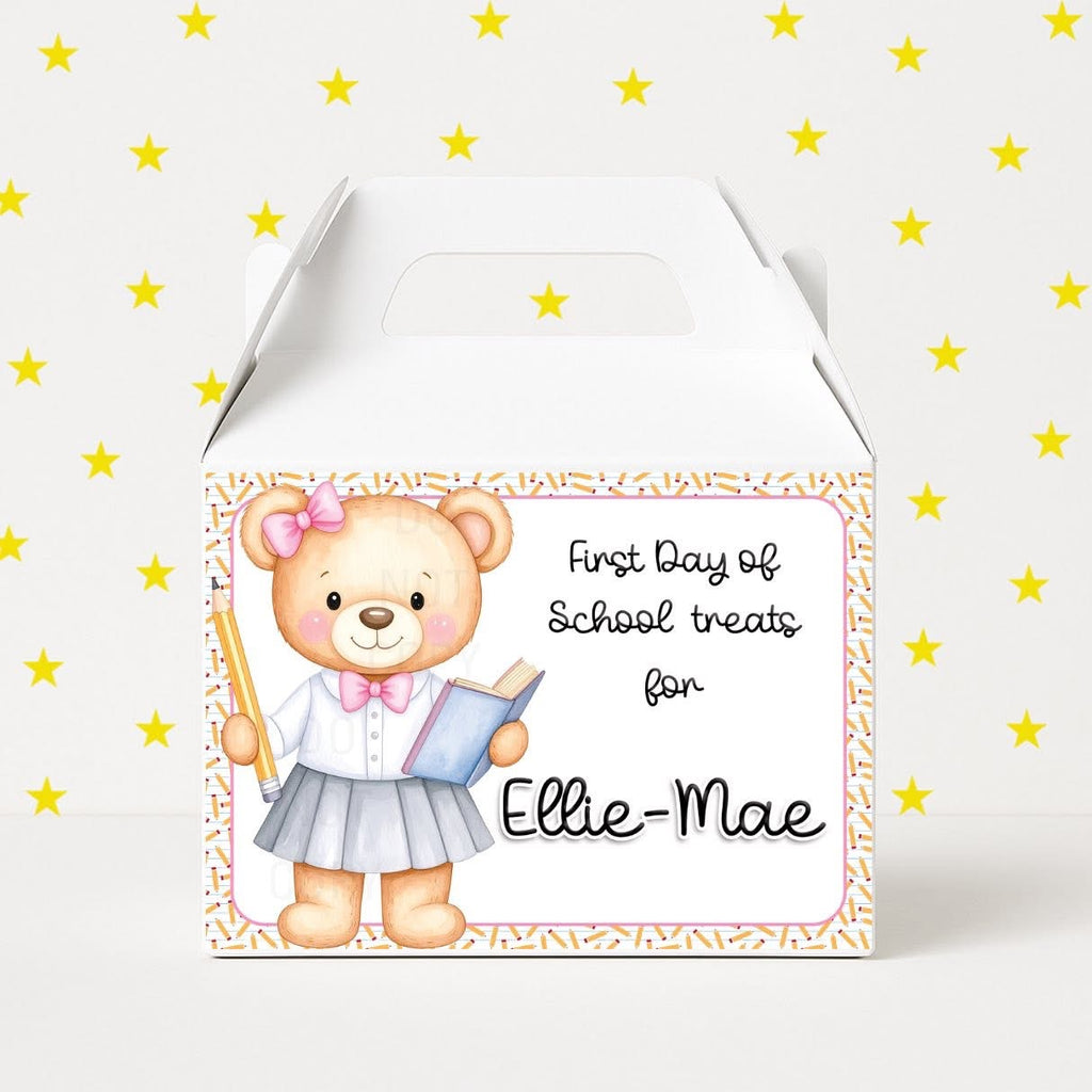 Personalised school treat boxes