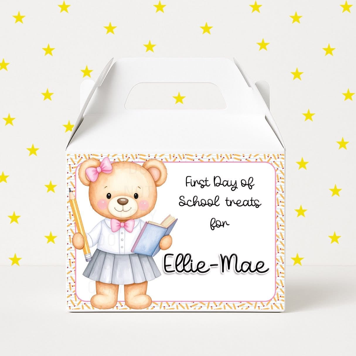 Personalised school treat boxes