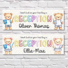 Personalised first day off banners