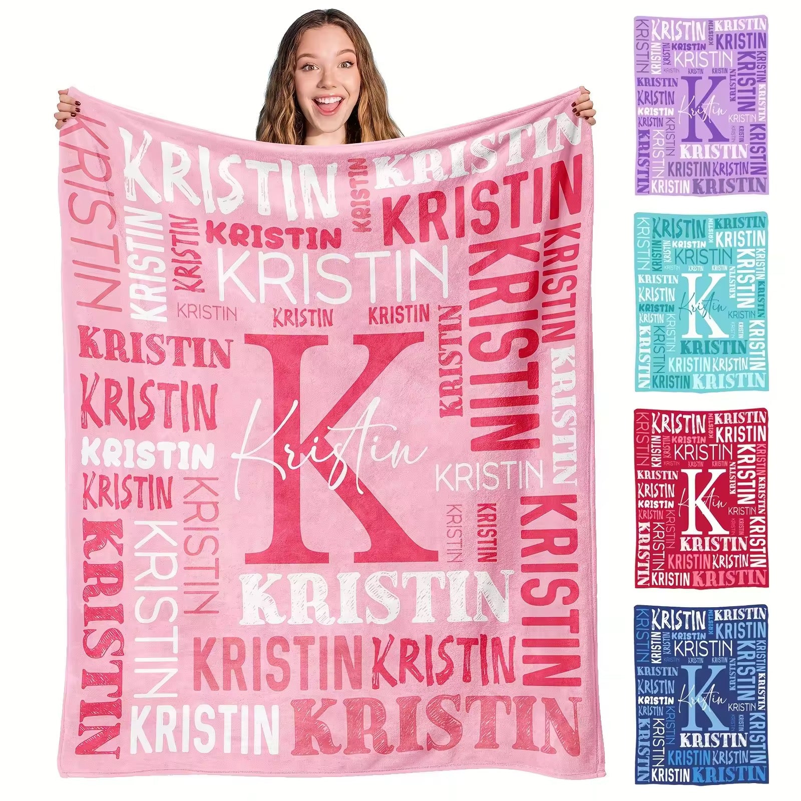 Personalised fleece blankets