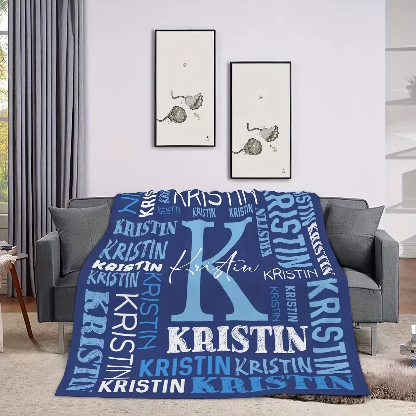 Personalised fleece blankets