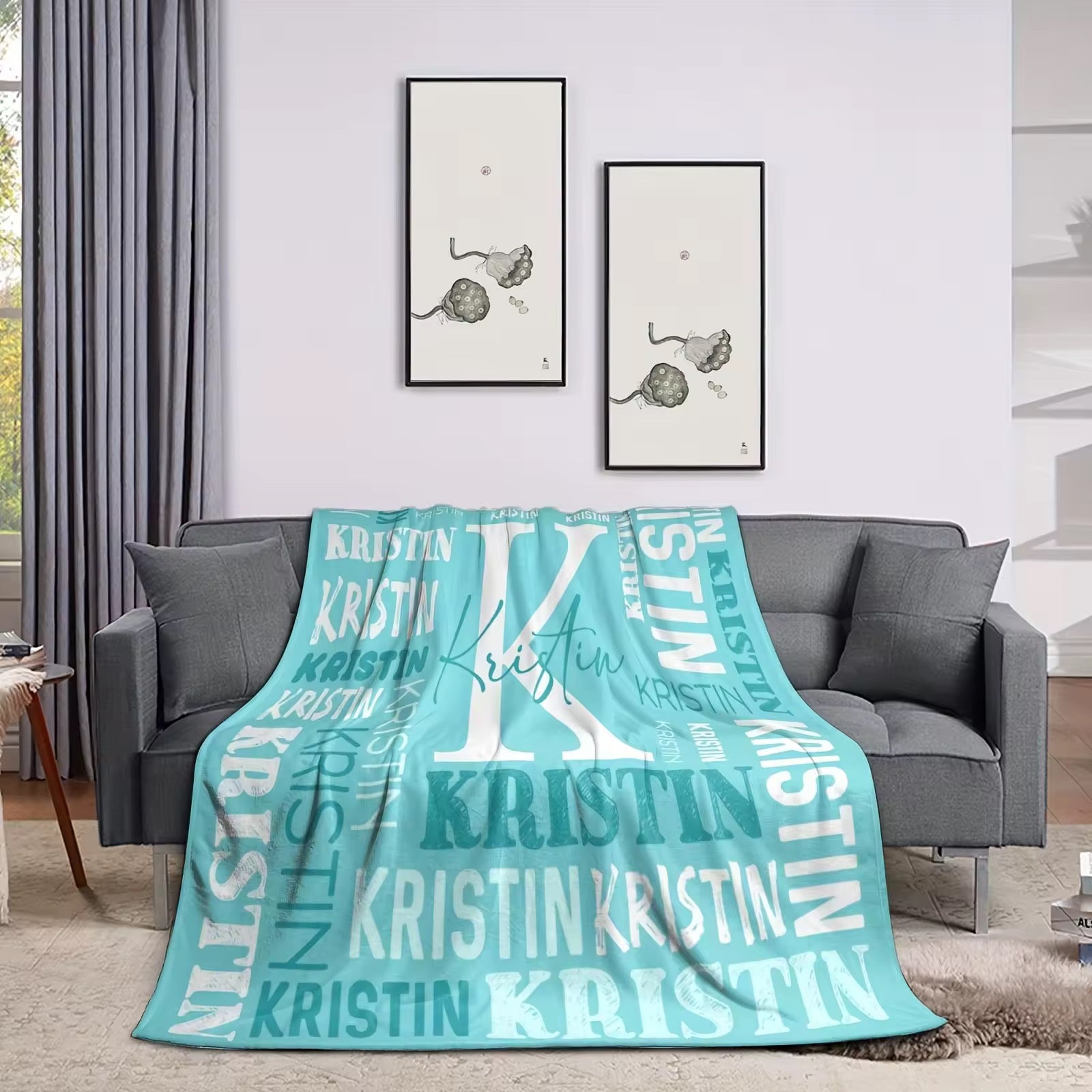 Personalised fleece blankets