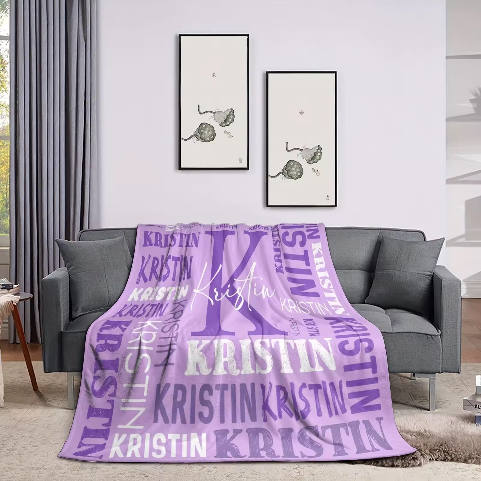 Personalised fleece blankets