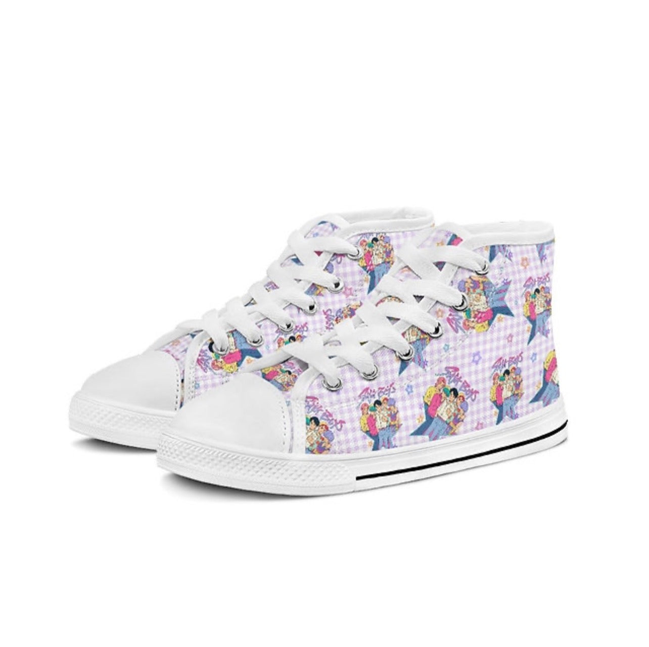 Custom made kpop converse style shoes