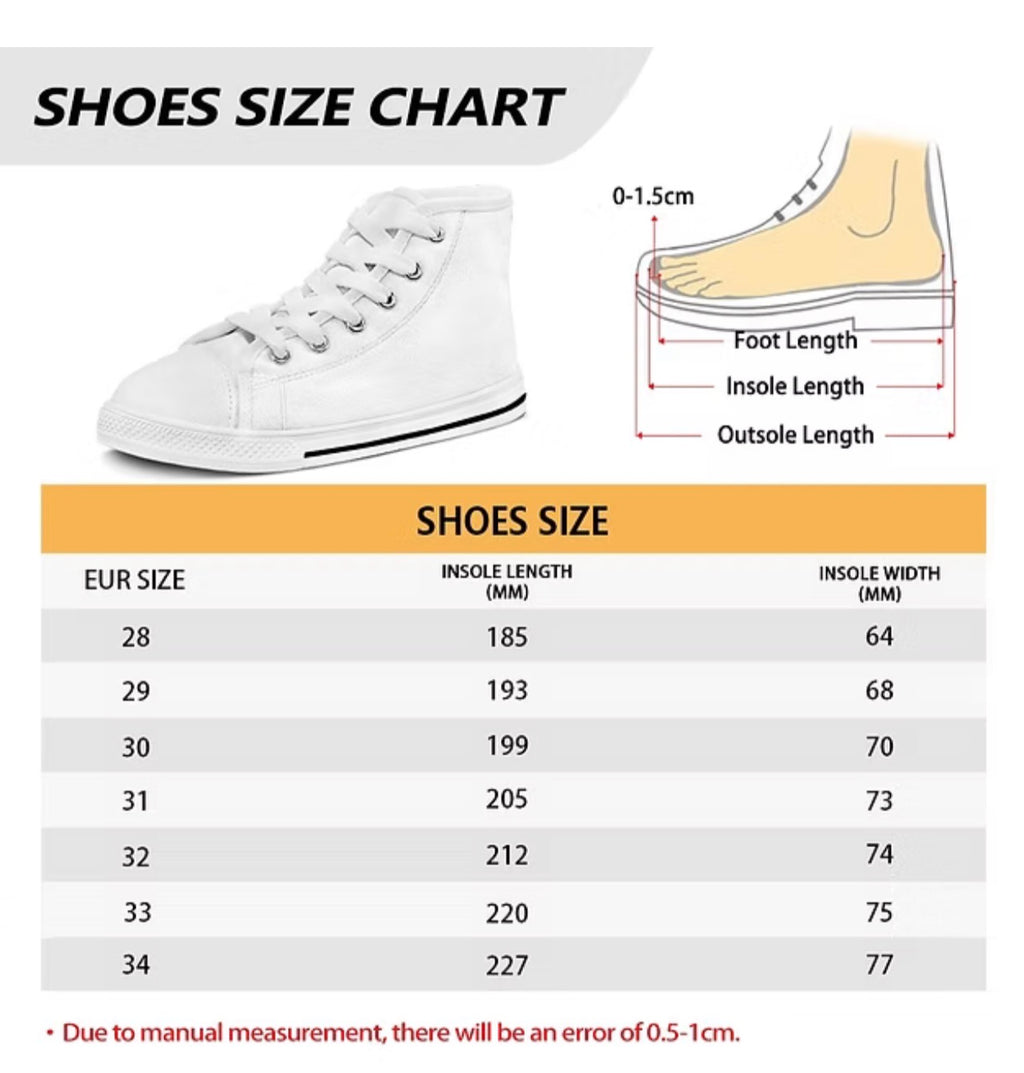 Custom made kpop converse style shoes