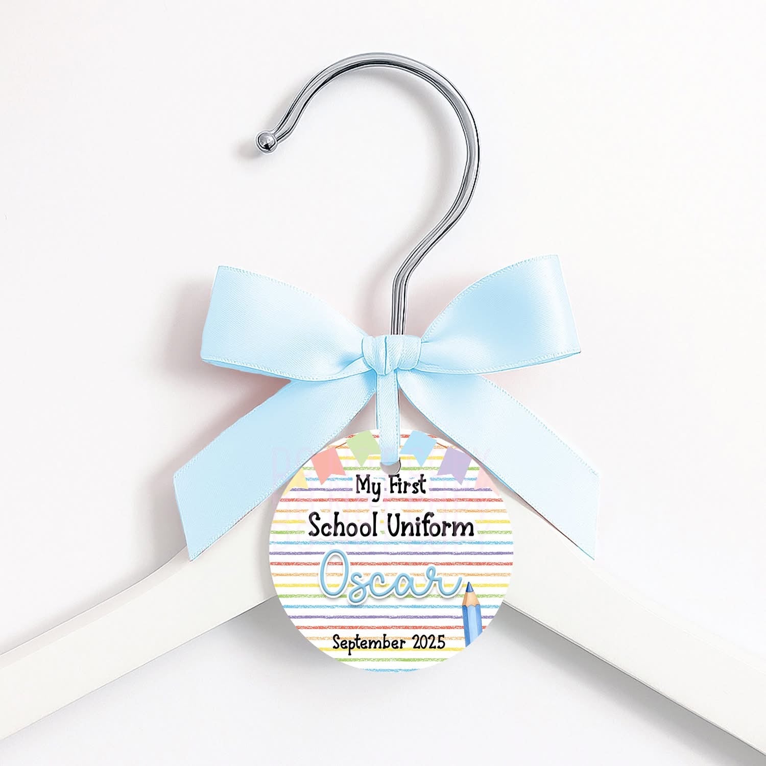 Rainbow My First School Uniform Tag – Personalised Keepsake (Copy)