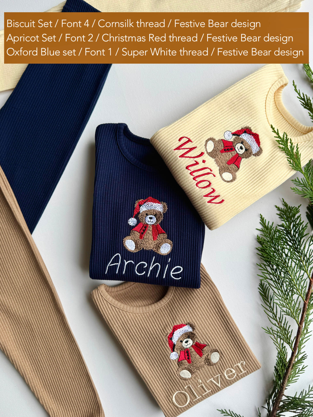 Christmas Festive Bear Lounge Set Adult