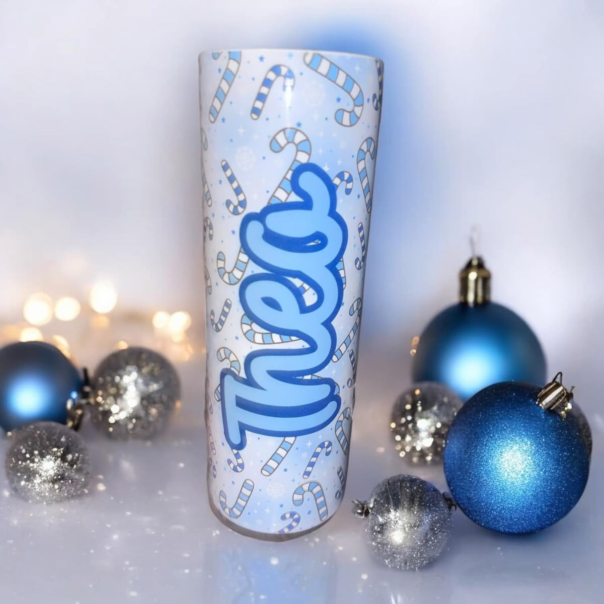 Personalised candy cane tumblers