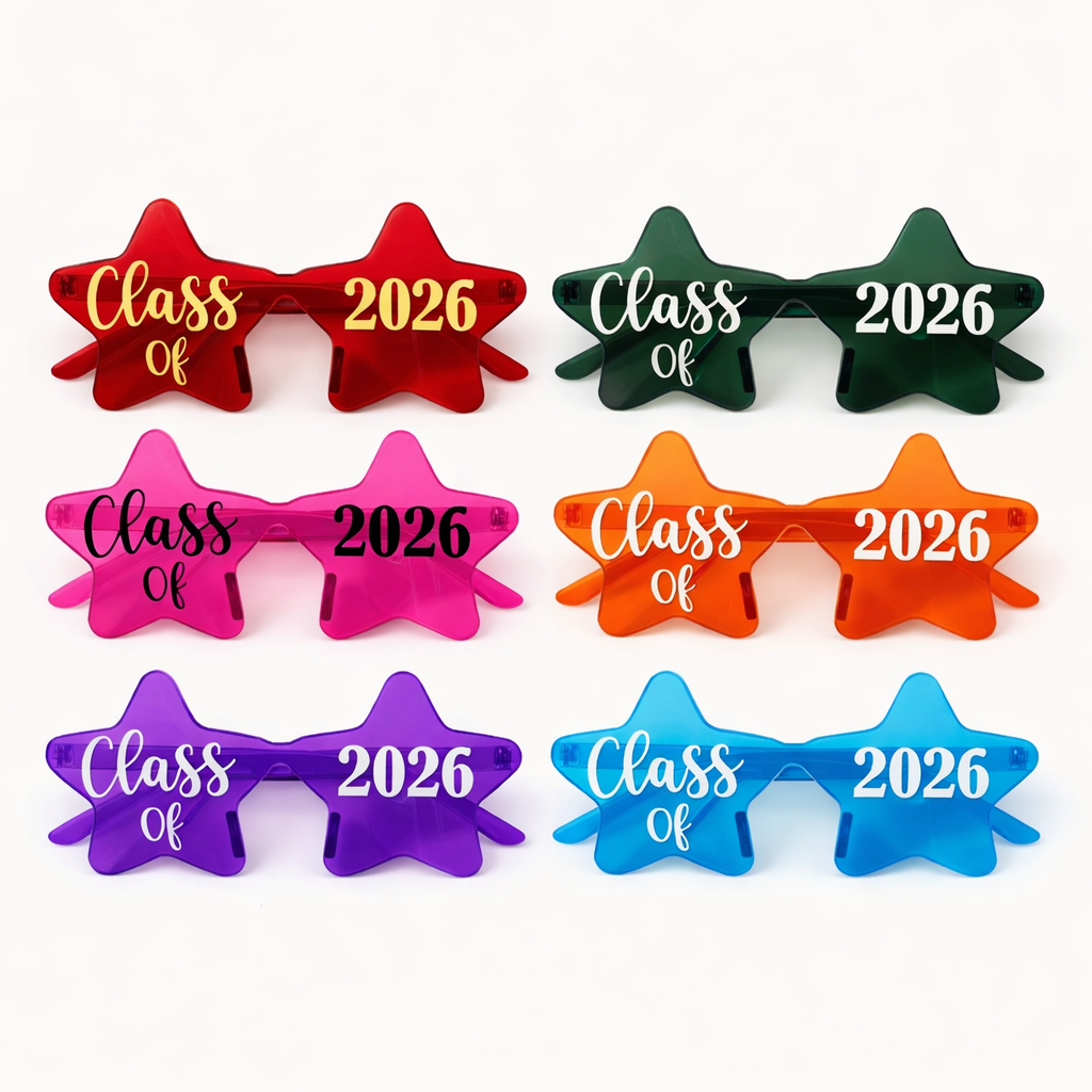 Class of 2026 novelty glasses