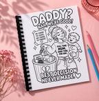 Bad baby daddy colouring book a4