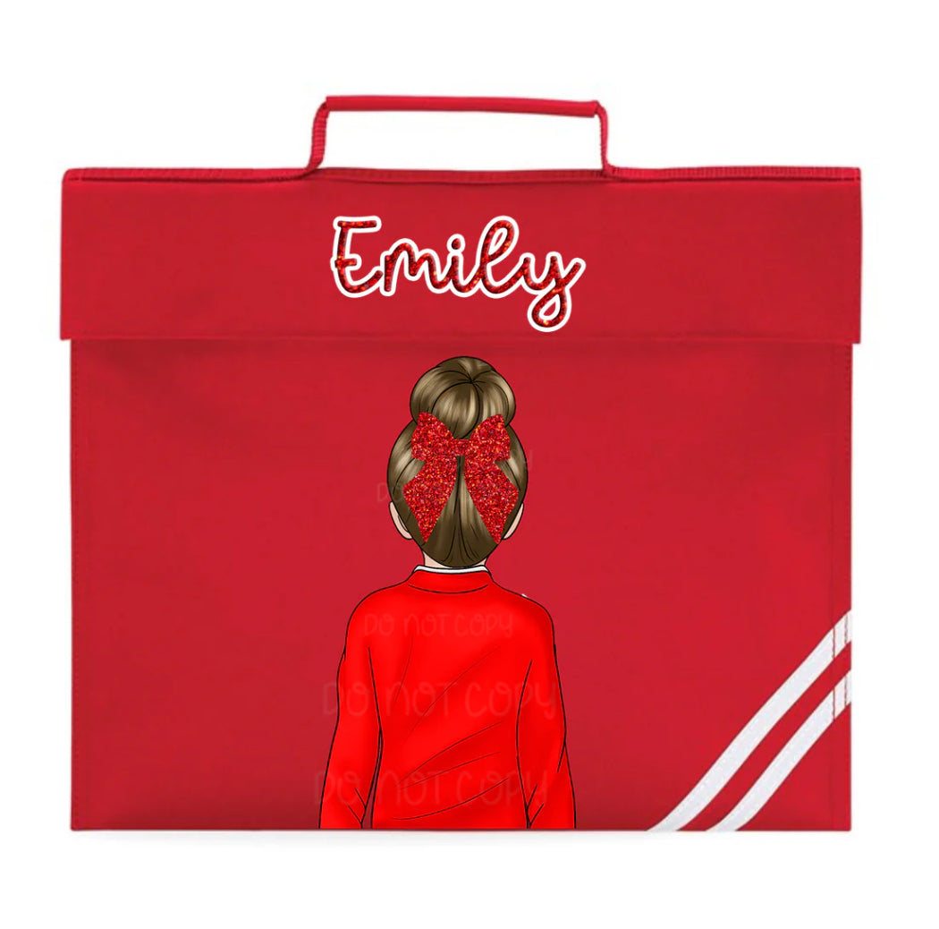 Personalised Book Bag – Doll Style