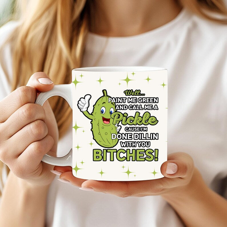 Paint me green 11oz pickle mug