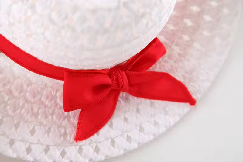 Strawberry dress and hats set
