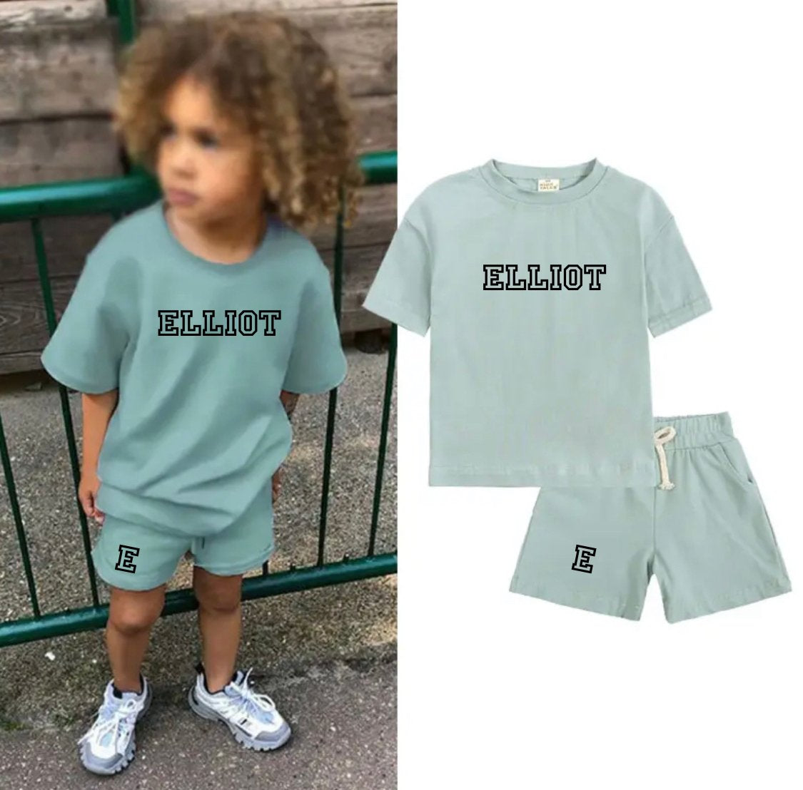 personalised shorts and Tshirt