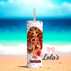 Bow beach girl personalised tumbler 20oz