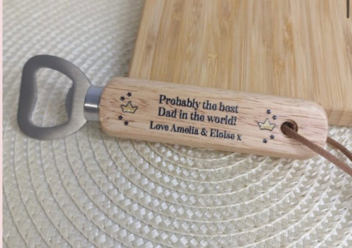 Father’s Day bottle opener personalised