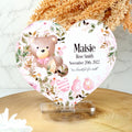 Personalised baby loss acrylic heart