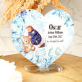 Baby Loss Bear Memorial Heart (with Photo)