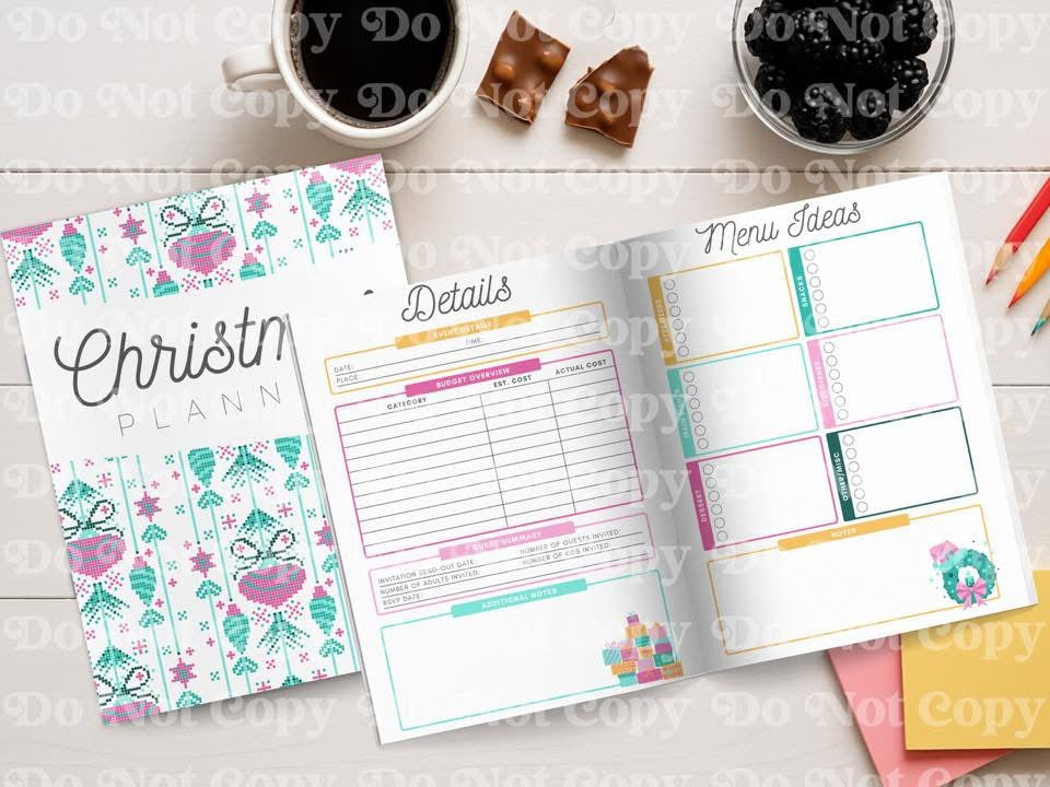 65 page Christmas planner