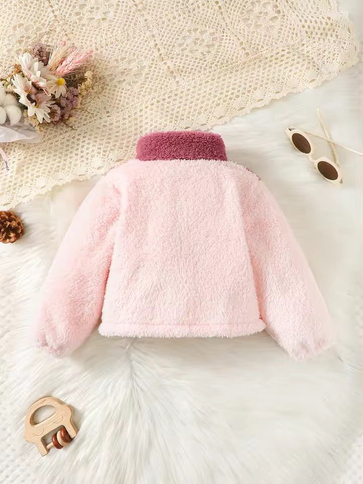 Girls pinks teddy bear jacket - Lola’s gift shop <3Girls pinks teddy bear jacketLola’s gift shop <3