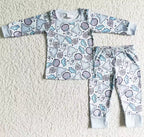 Ghost Halloween pyjamas pink/blue
