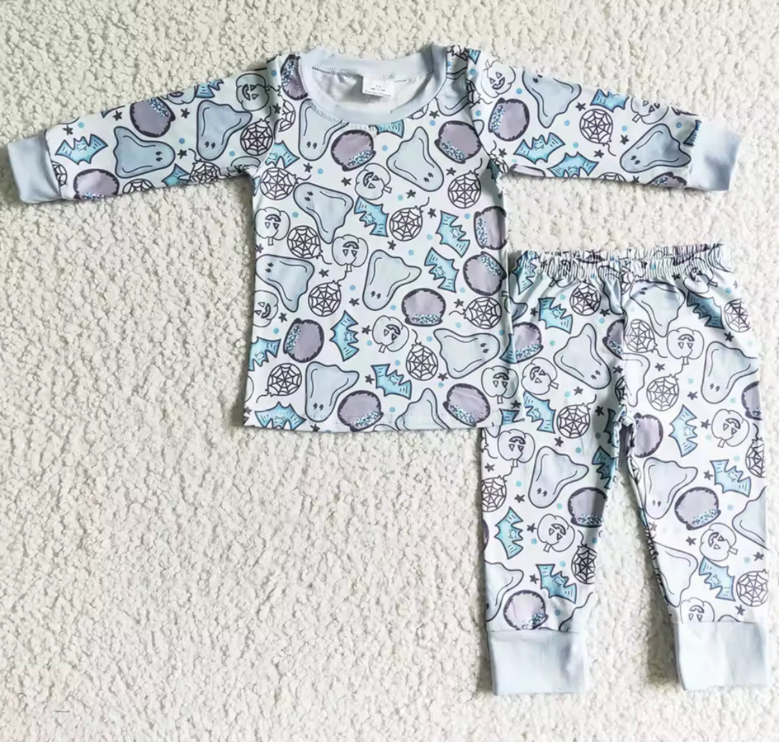 Ghost Halloween pyjamas pink/blue