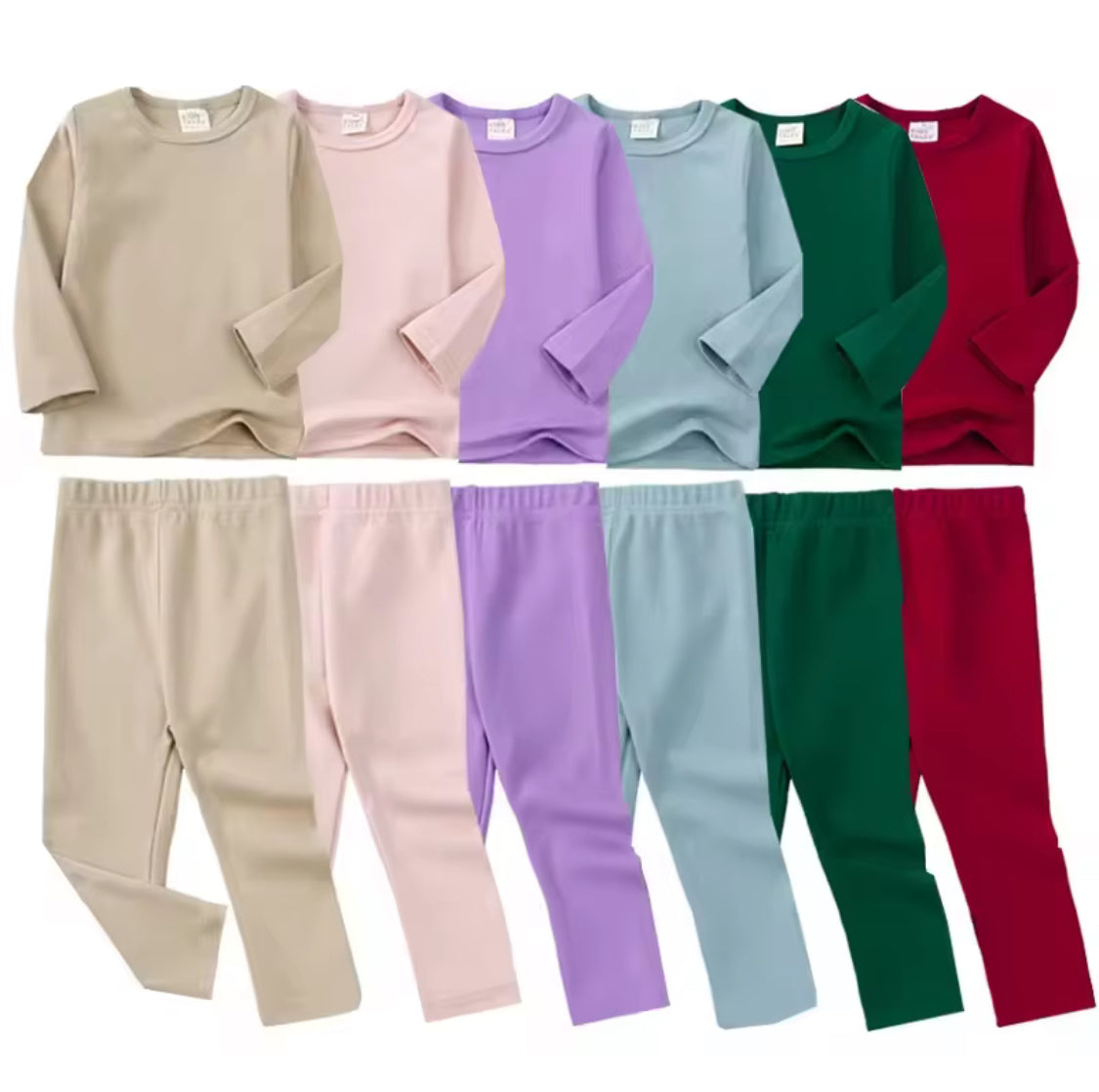 Personalised cotton loungewear sets