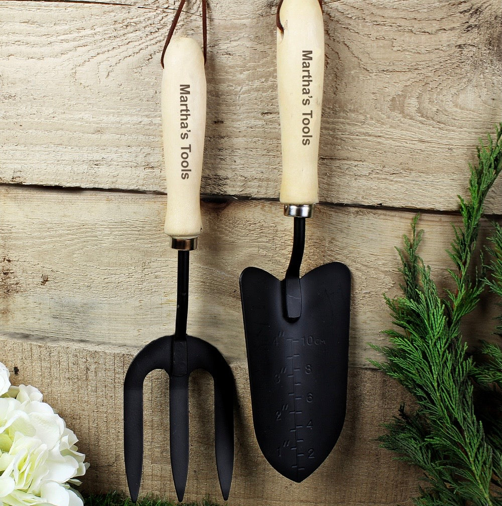 Personalised Fork & Trowel Set