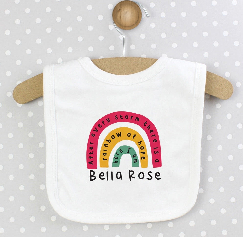 Personalised Rainbow Bib