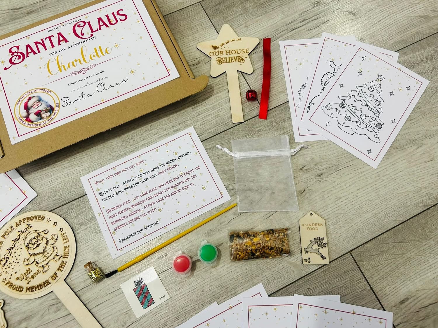 Personalised Christmas Eve activity box